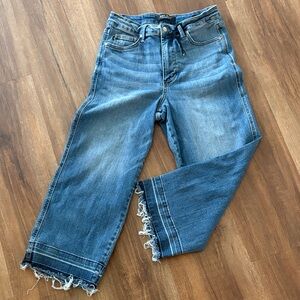 Judy Blue Wide Crop Denim Jeans